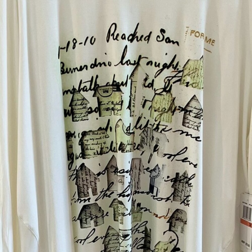 Melissa McCarthy Seven7 White Plus-Size Oversized Long Sleeve Tunic Sz 3x - Picture 3 of 9